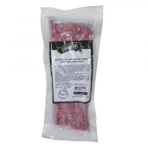 Embutidos de carne suína cozido sabor bacon em cubos 1kg (Cód 125) (1)